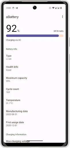 aBattery - Battery health screenshot 2