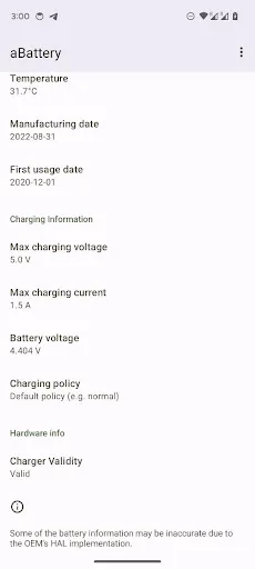 aBattery - Battery health screenshot 3