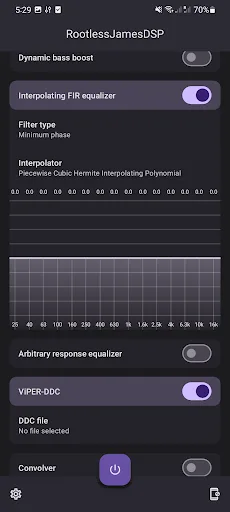 RootlessJamesDSP screenshot 2