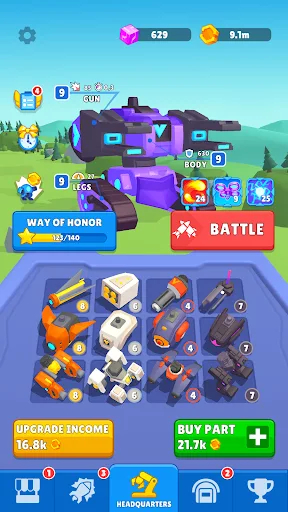 Armored Robots: Mech Wars PvP screenshot 3