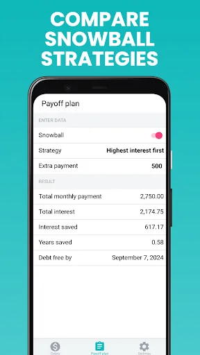 Debt Payoff Box: Snowball Plan screenshot 2