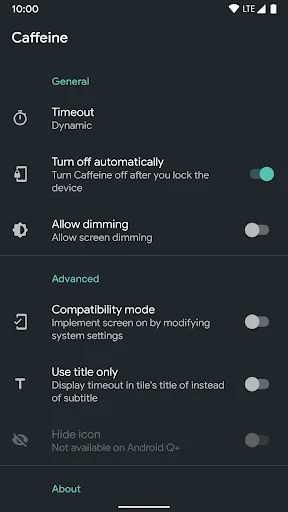 Caffeine - Keep Screen On screenshot 1