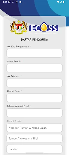 eCOSS screenshot 2