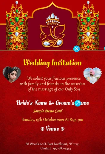 Quick Invitation Card Maker screenshot 1
