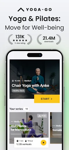 Yoga-Go Pilates & Yoga Workout screenshot 1