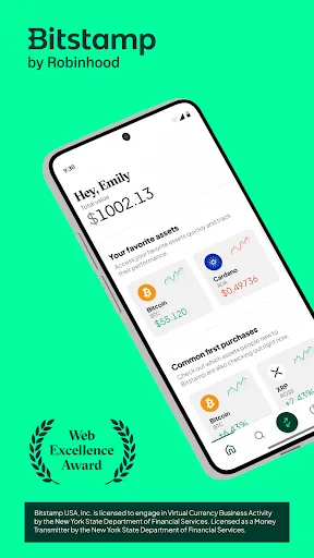Bitstamp by Robinhood: Buy BTC screenshot 1