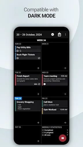 Weekly Calendar: Tasks & Notes screenshot 2