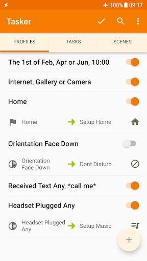 Tasker screenshot 1