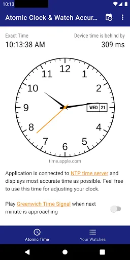 Atomic Clock & Watch Accuracy screenshot 1