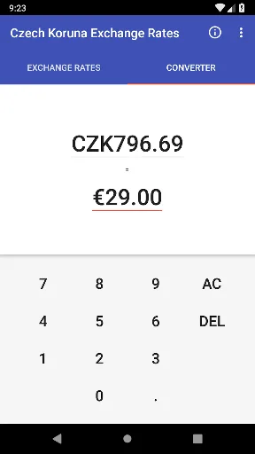 Czech Koruna Exchange Rates screenshot 2