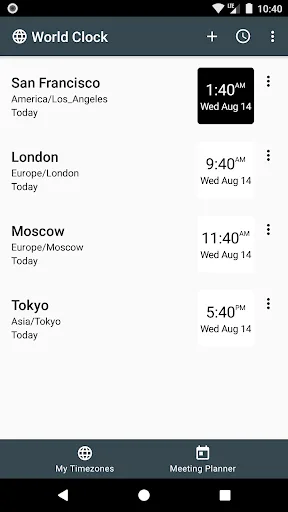 World Clock Widget screenshot 5