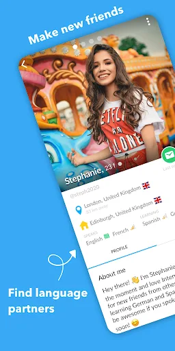 Interpals: Friends & Languages screenshot 1