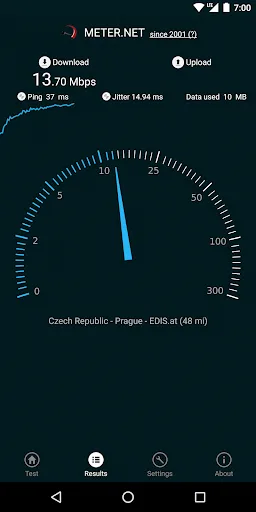Internet speed test by Meter.n screenshot 1