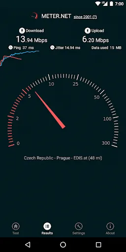 Internet speed test by Meter.n screenshot 2