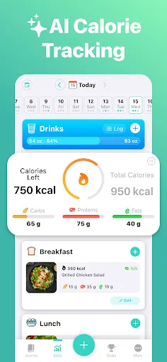 AI Calorie Counter: Nutrilio screenshot 1