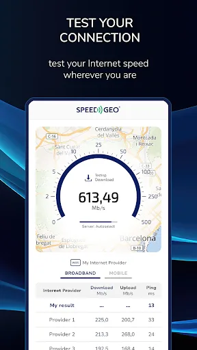 Speed Test by SPEEDGEO screenshot 1
