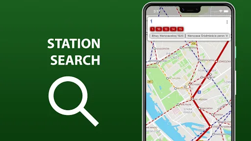 Public transport map Warsaw screenshot 3