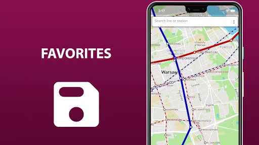 Public transport map Warsaw screenshot 4
