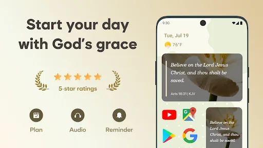 Spirit365 - Bible Alarm & KJV screenshot 1