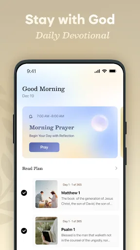 Spirit365 - Bible Alarm & KJV screenshot 2