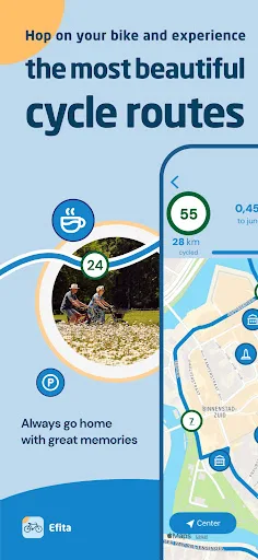 Efita cycling– route app screenshot 1