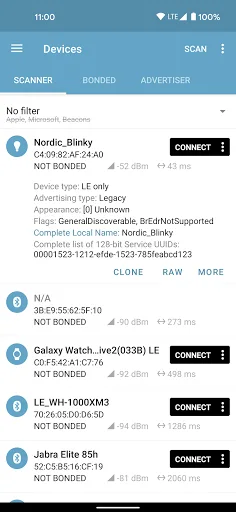 nRF Connect for Mobile screenshot 2
