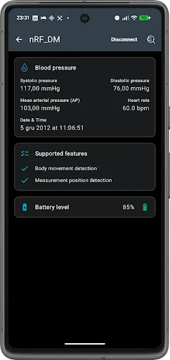 nRF Toolbox for Bluetooth LE screenshot 2