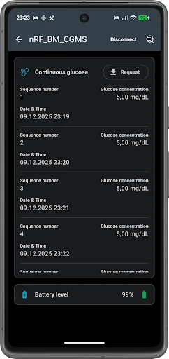 nRF Toolbox for Bluetooth LE screenshot 3