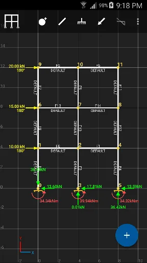 SW FEA 2D Frame Analysis screenshot 1