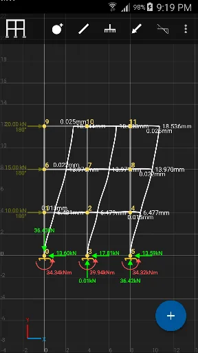 SW FEA 2D Frame Analysis screenshot 2