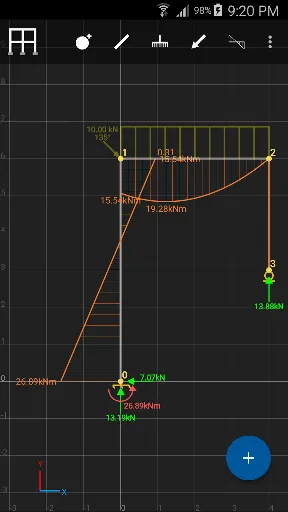 SW FEA 2D Frame Analysis screenshot 3