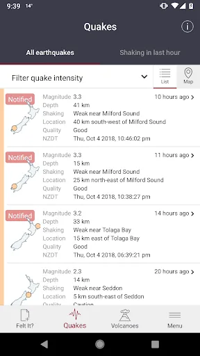 GeoNet screenshot 3
