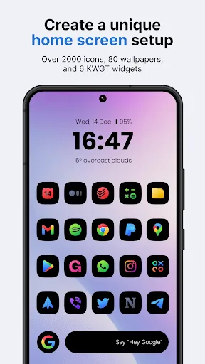 Ares Black: Dark Icon Pack screenshot 1