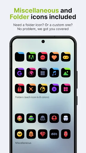 Ares Black: Dark Icon Pack screenshot 5