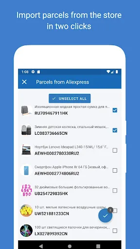 Track your parcels - 1Track screenshot 4