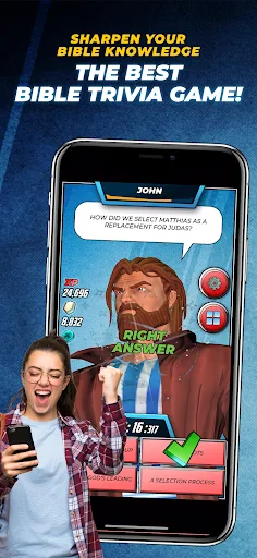 Bible Trivia Game: Heroes screenshot 1