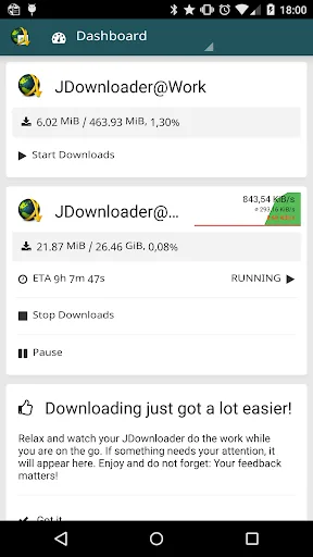 MyJDownloader Remote Official screenshot 1