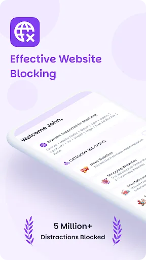 Bx Website Blocker,Block Sites screenshot 1