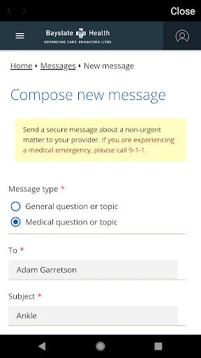 MyBaystate screenshot 5