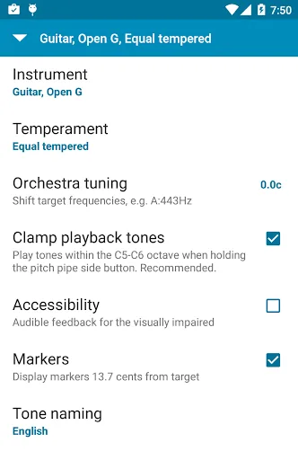 Tuner - gStrings screenshot 4