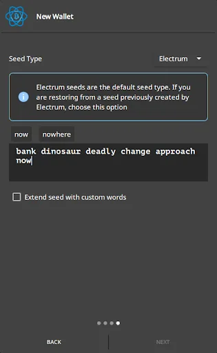 Electrum Bitcoin Wallet screenshot 2