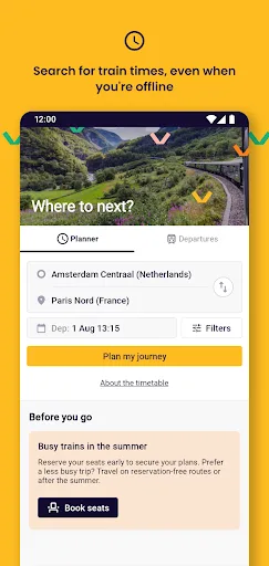 Eurail/Interrail Rail Planner screenshot 2