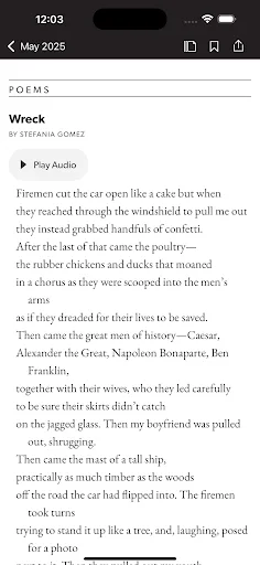 Poetry Magazine screenshot 3