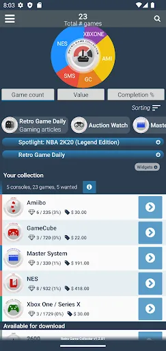 Retro Game Collector #database screenshot 1