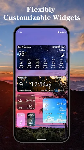 World Weather Clock Widget screenshot 1