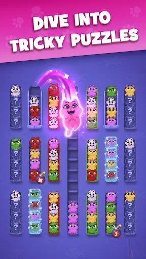 Kitty Sort: Twisted Tails screenshot 3