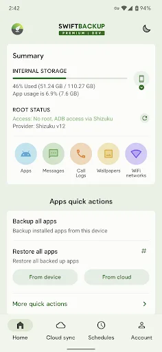 Swift Backup screenshot 1