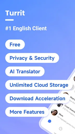 Turrit-Messenger for Telegram screenshot 1