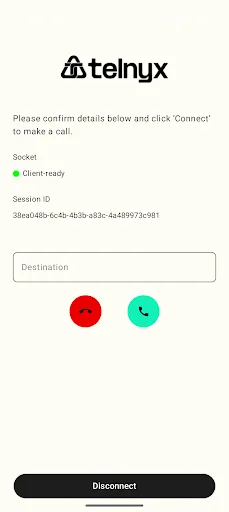 Telnyx WebRTC screenshot 3
