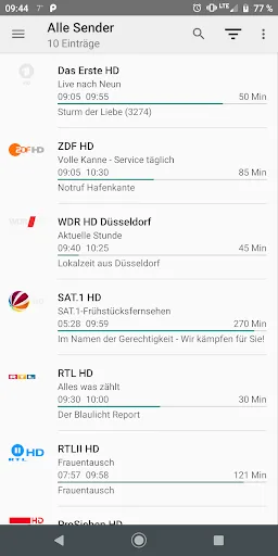 TVHClient screenshot 1